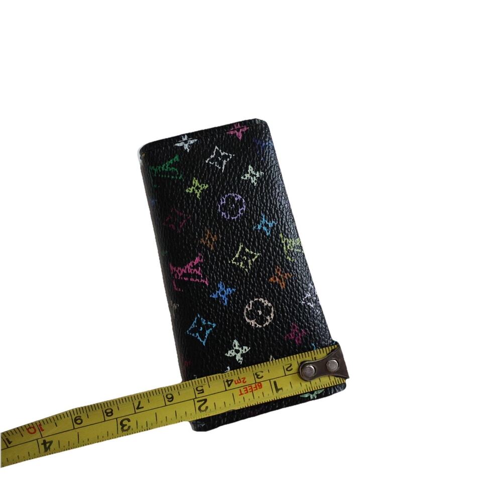 Louis Vuitton x Takashi Murakami Multicolore 4-Key Holder – Black/Grenade - Picture 11 of 16